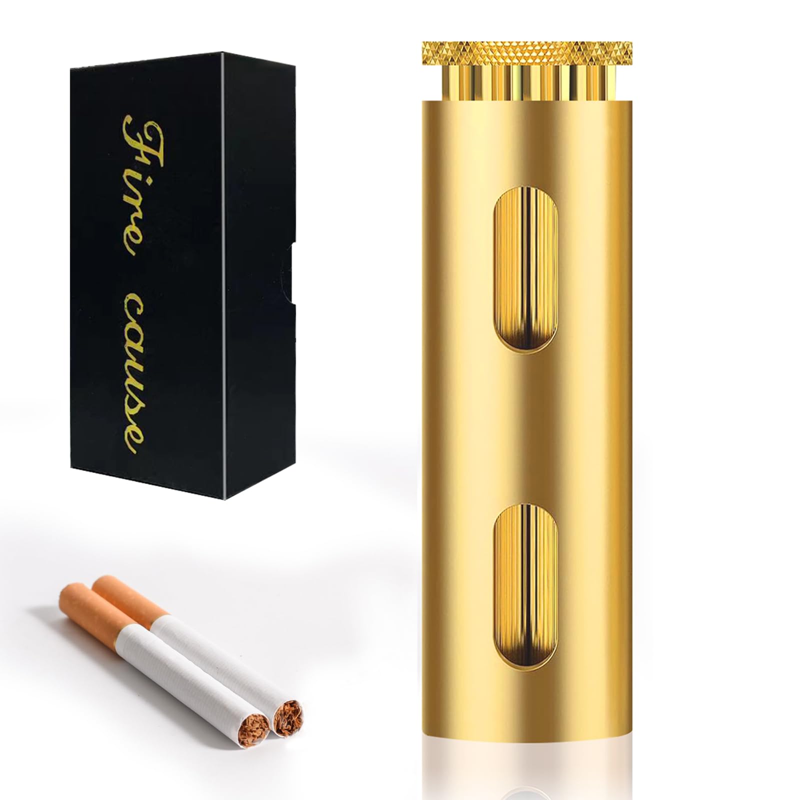 Vintage Brass Cigarette Rolling Machine - Handheld Tobacco Roller for 70mm Cigarette Papers | Perfect for Home Use, Travel & DIY Smokers (Men & Women)