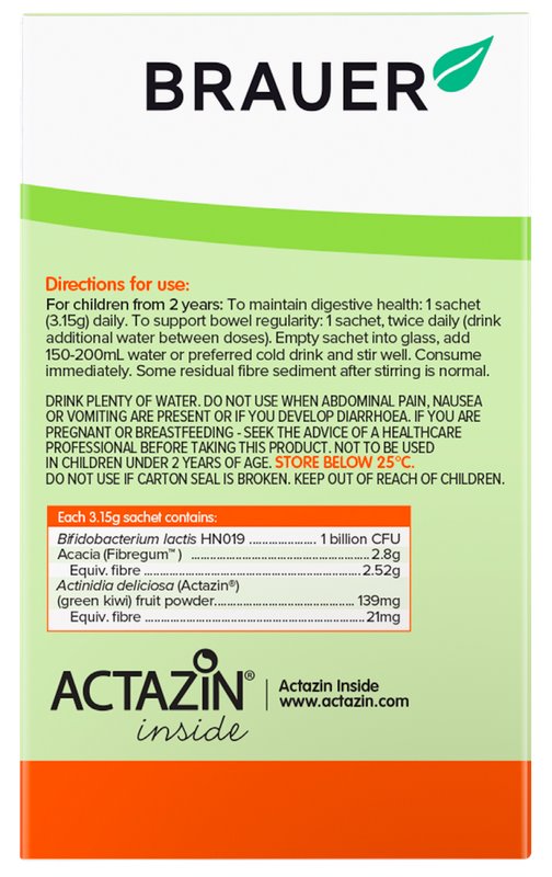 Brauer Kids Probiotic for Daily Digestion & Gut Health - Supports Regularity & Immune System - Ideal for School, Travel & Healthy Digestion Routine