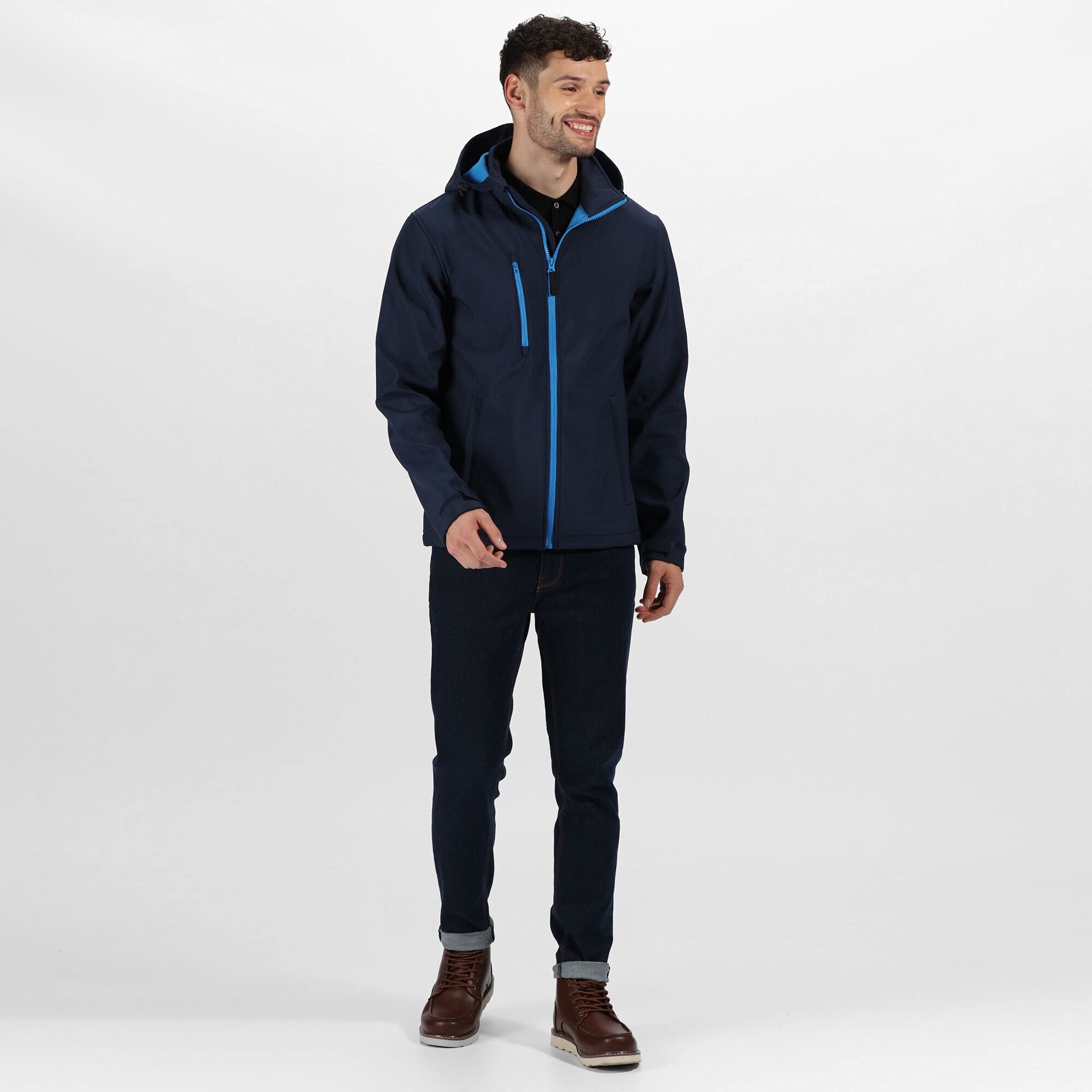 Regatta Men's Full Zip Waterproof Jacket - Lightweight Windproof Outdoor Hiking Coat for Camping & Travel