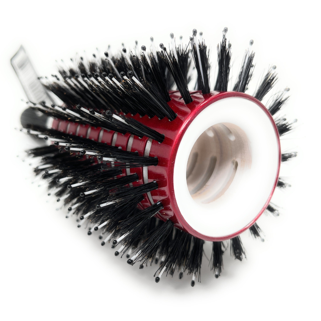 Phillips Vent Barrel Hair Brush with Boar Bristles & Tourmaline - Ergonomic Rubber Grip for Smooth Detangling & Shine - Perfect for Daily Styling & Salon-Quality Blowouts