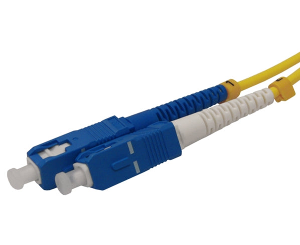 High-Speed Fiber Optic Patch Cable SC to ST, Single Mode 9/125 Duplex - Reliable Networking for Data Centers & Telecom Systems