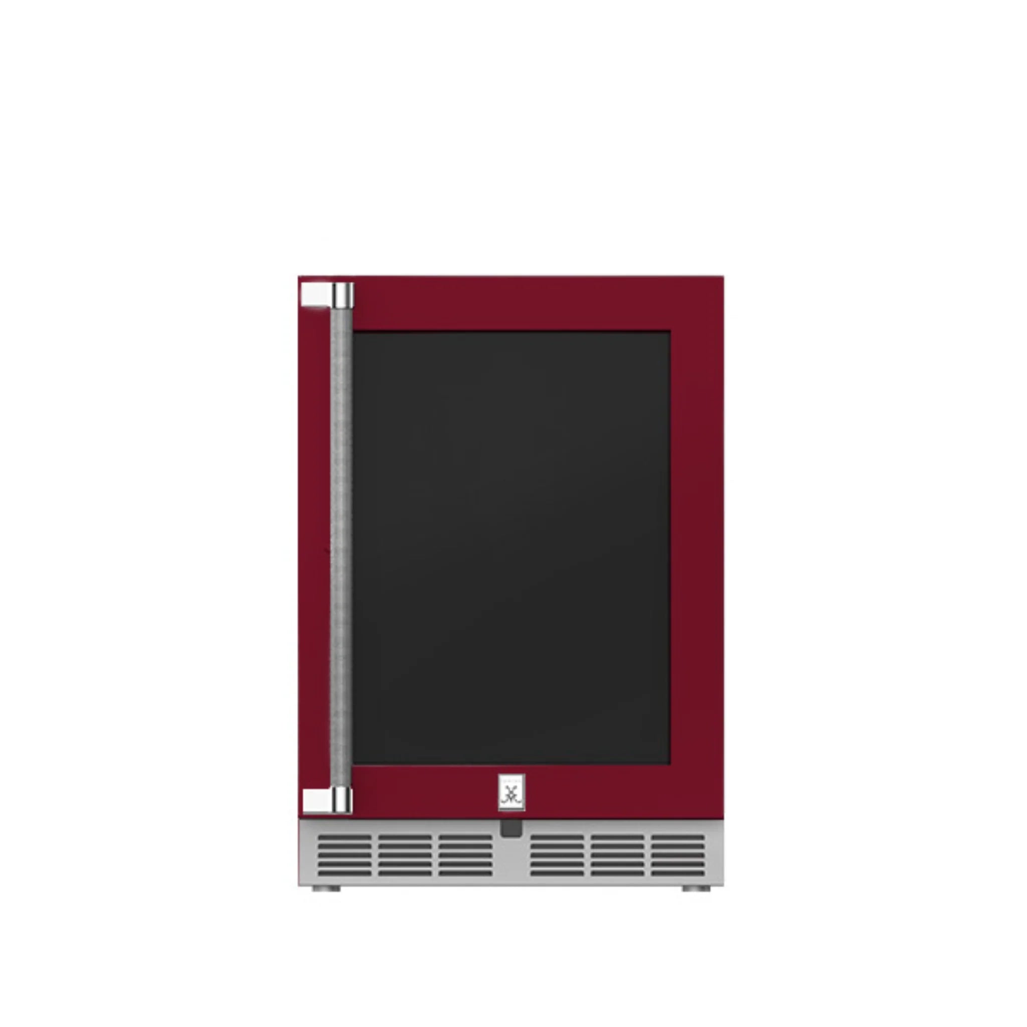 Hestan 24 Inch Outdoor Dual Zone Refrigerator with Glass Door, Wine Storage & Lock - Perfect for Patio, Backyard, and Outdoor Kitchen Use (Model GRWG24)