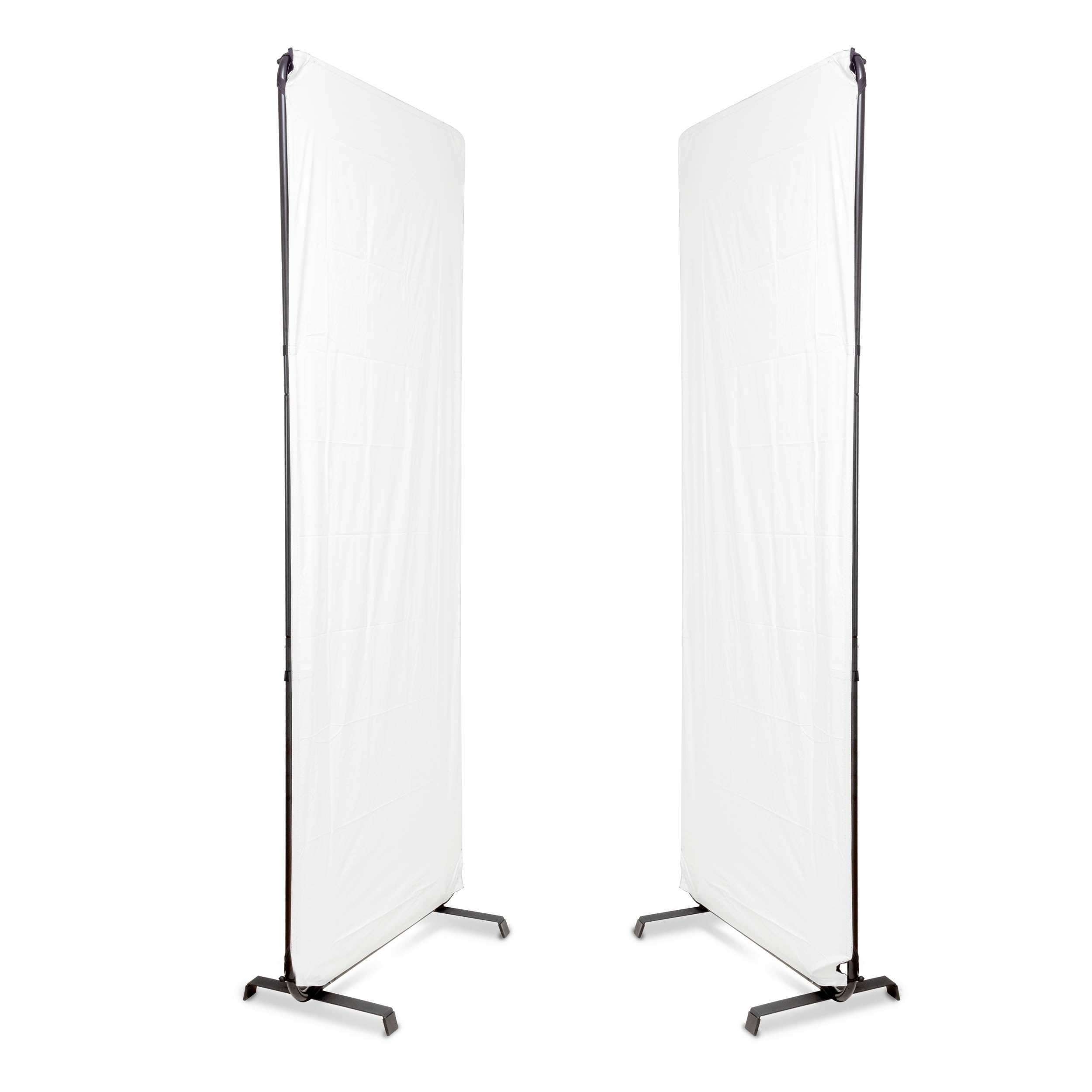 1x2.4m Free Standing Photography Reflector Panels - Reversible Black/White Fabric for Studio Lighting, Portrait Photography & Video Shooting - Professional Light Reflector for Indoor/Outdoor Use