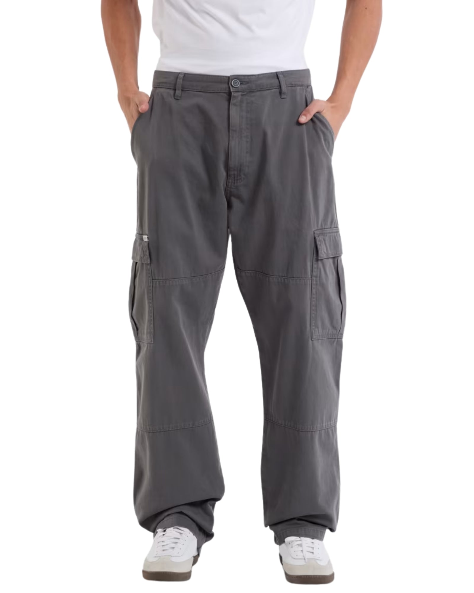 Guess Men's Cargo Chino Pants - Slim Fit Stretch Comfort Casual Trousers for Work & Outdoor Activities