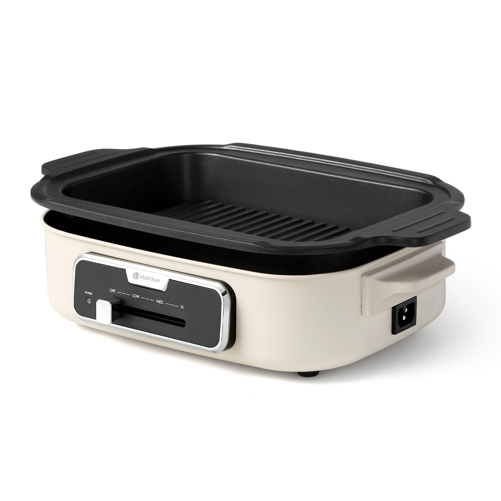 EL GRILL Electric Indoor Grill Set with 5 Nonstick Pans - Perfect for Healthy Cooking, Grilling Steaks, Burgers & Vegetables at Home or Office