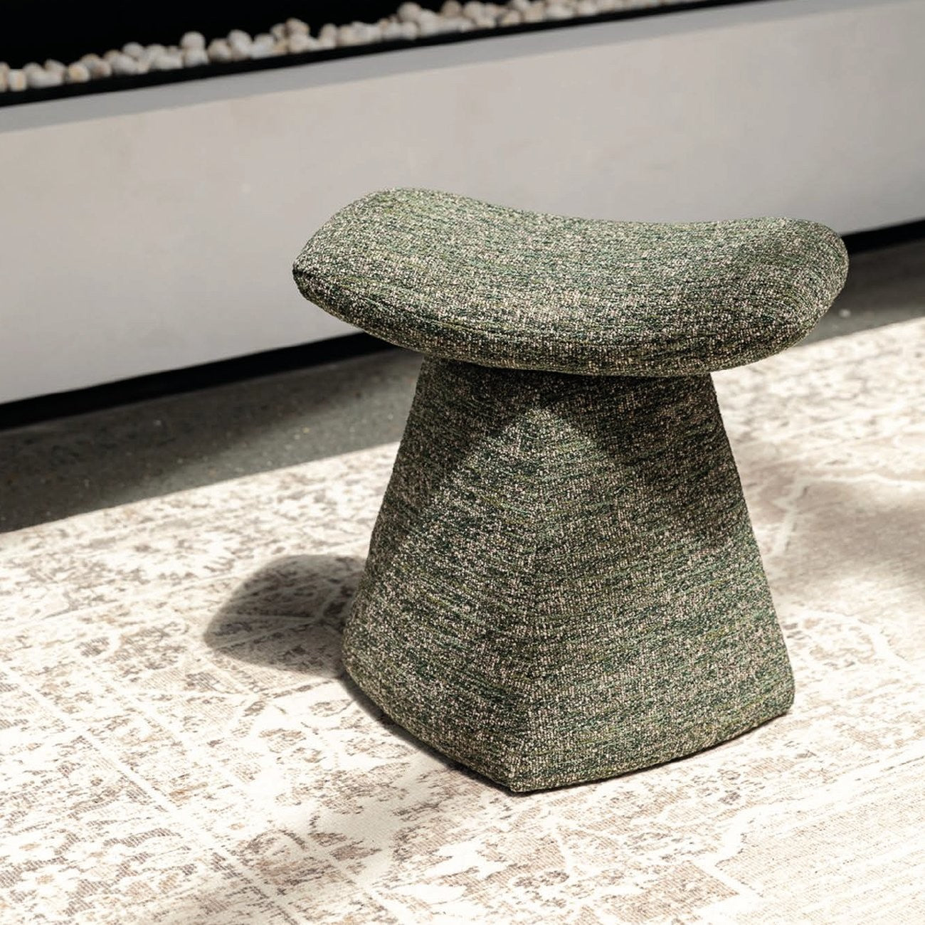 Billini Green Ottoman - Modern Footstool & Storage Bench for Living Room, Bedroom & Nursery | Extra Seating & Stylish Home Decor