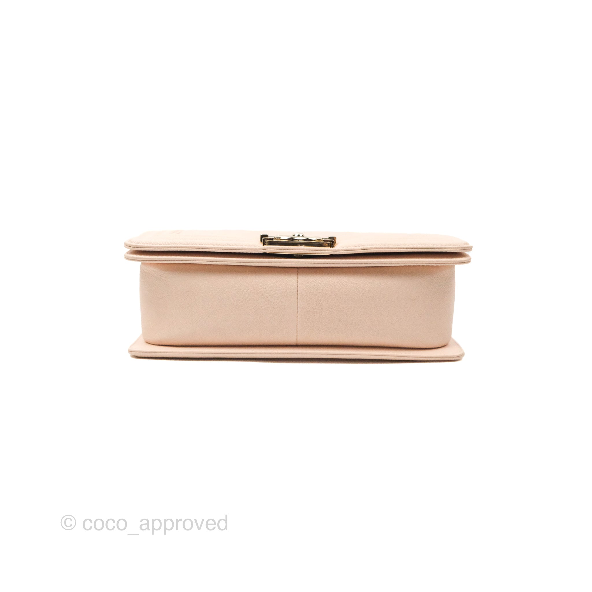 Chanel Chevron Medium Boy Bag in Light Pink Caviar Leather with Gold Hardware - Luxury Crossbody Bag for Women, Perfect for Parties & Evening Events