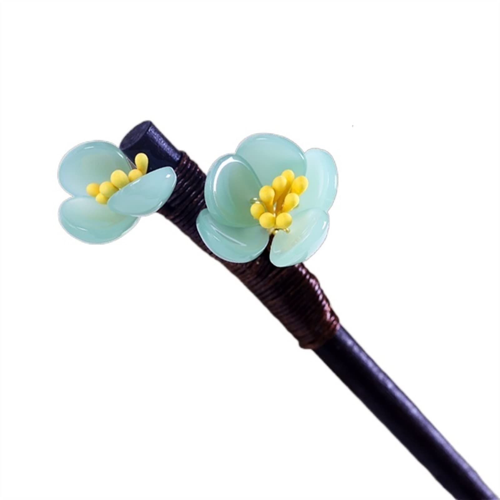 Vintage Plum Blossom Hair Stick - Crystal Flower Hairpin for Women, Wedding & Banquet Jewelry
