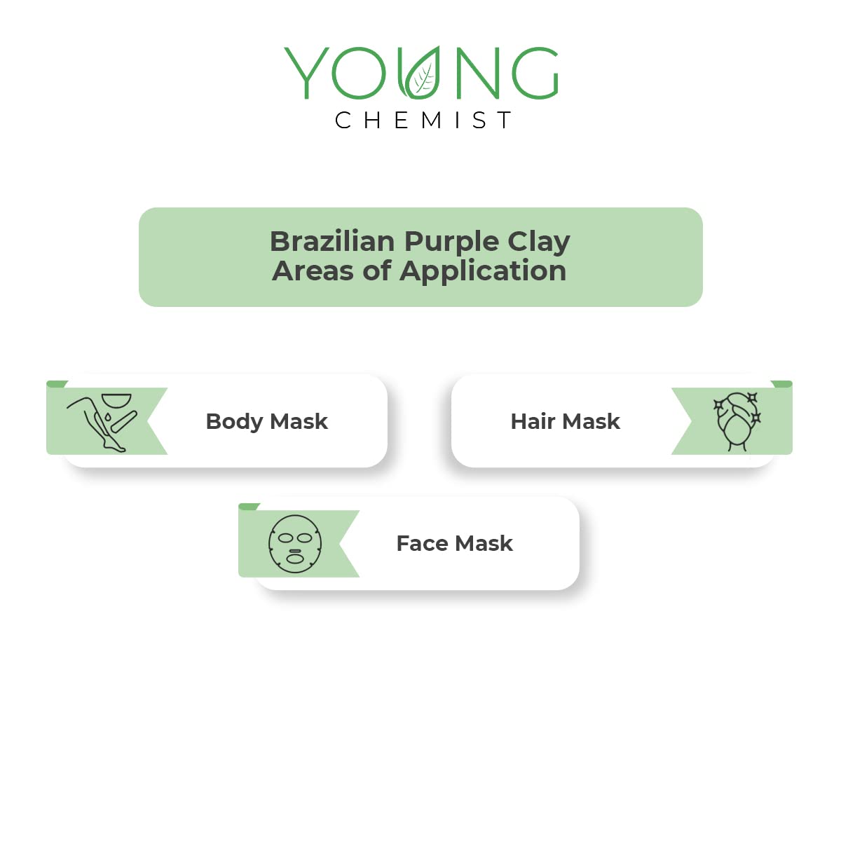 Organic Vegan Chocolate Clay Mask for Acne Treatment & Scar Removal - Skin Tightening & Glow Boosting - 500g Raw Face Mask for Spa & Home Skincare Routine