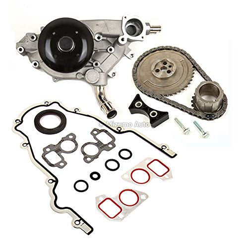 Mizumo Auto MA-4216992450 Timing Chain Kit with Cover Gasket & Water Pump - Compatible with 2003-2006 GMC Cadillac 4.8L 5.3L 6.0L V8 Engines - Perfect for Engine Repair & Maintenance