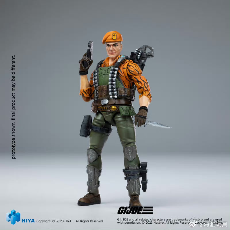 1/18 HIYA 4inch G.I.Joe Flint Tiger Force Action Figure - Exquisite Collectible Mini Series for Display & Play | Military Toy for Kids & Adult Collectors