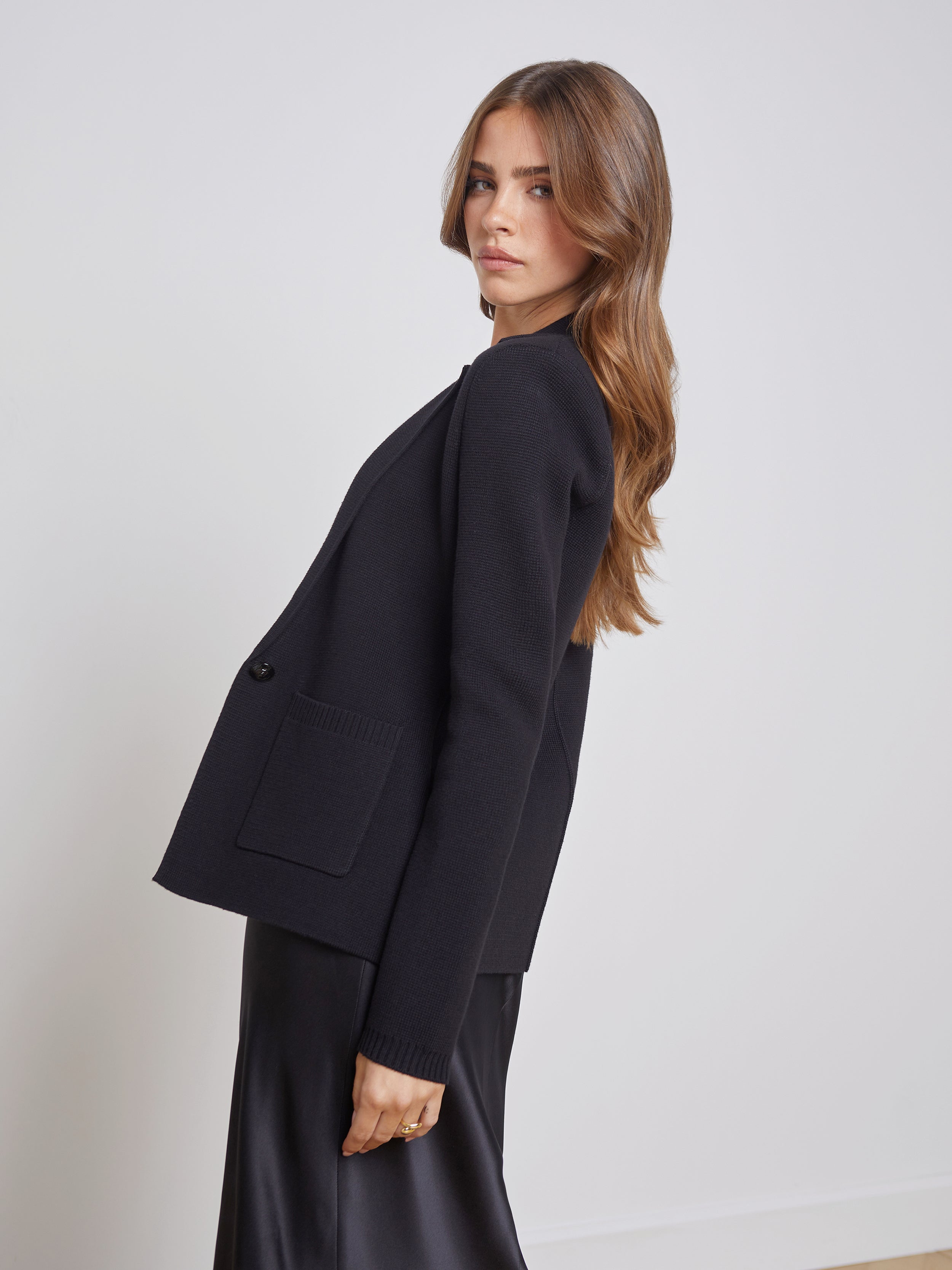 Elegant Lacey Knit Blazer for Women - Stylish Open Front Cardigan Jacket - Perfect for Office, Date Night & Fall Layering