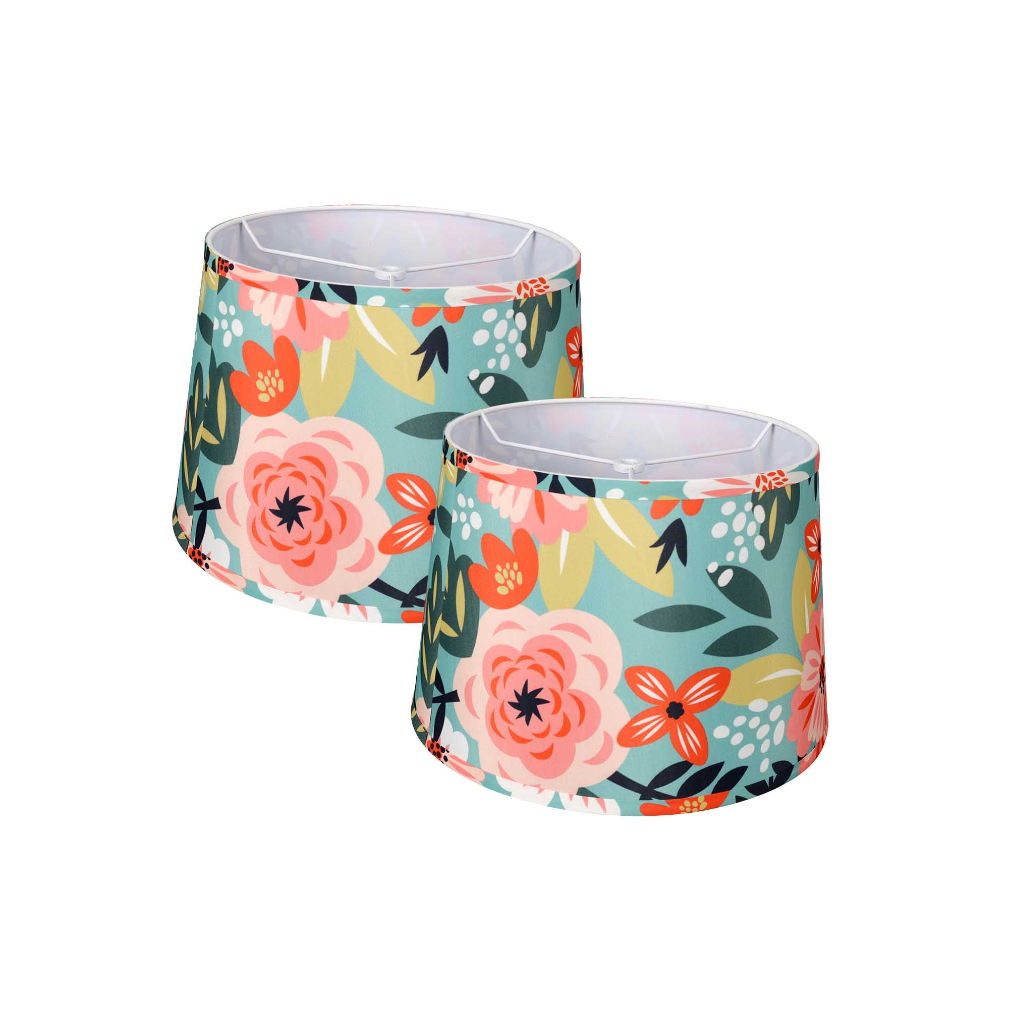 Empire Style Round Lamp Shade 10x12x8 Inches - Set of 2, Limited Edition Home Decor by Carro Collection | Perfect for Bedroom, Living Room & Dining Room Lighting