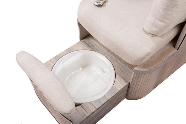 Belava Dorset Pedicure Spa Chair - Lounge Style Massage Chair with Adjustable Platform for Nail Salons & Spas - Perfect for Pedicures, Manicures & Relaxation Treatments