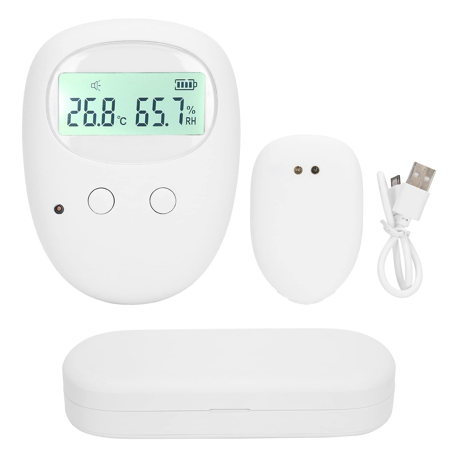 **Wireless Bedwetting Alarm - USB Rechargeable Enuresis Alarm with Sound & Vibration for Kids, Elderly & Disabled - Nighttime Incontinence Solution for Home & Travel**