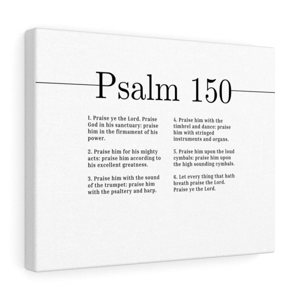 Christian Wall Art - 'Praise Ye The Lord' Psalm 150 Bible Verse Print - Ready to Hang Scripture Decor for Home, Church & Office - Express Your Love with Inspirational Gifts