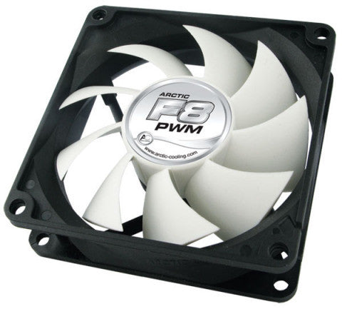 ARCTIC F8 80mm PWM Fan - High Performance Cooling Fan with Fluid Dynamic Bearing, Ultra Quiet 0.3 Sone, for PC Case, CPU Cooler, and Server Cooling Systems