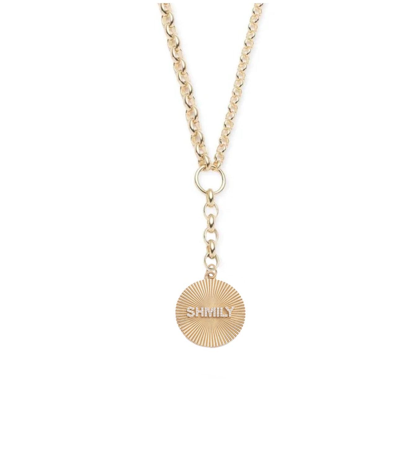 Custom Engraved Love Token Necklace - Heavy Mixed Belcher Chain with Clean Edge Design | Personalized Couple Gift for Anniversary, Valentine's Day & Romantic Occasions