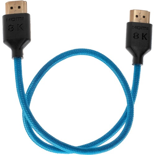 Kondor Blue Braided Ultra High Speed HDMI Cable 17ft - 4K 120Hz, 8K 60Hz, HDR, Ethernet - Durable Nylon Weave for Home Theater, Gaming, PC & TV Setup (Blue)