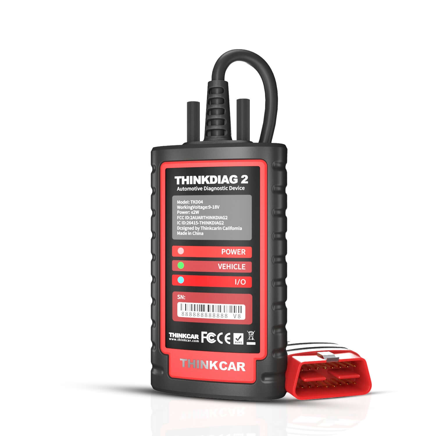 THINKCAR ThinkDiag 2 CAN FD Bidirectional OBD2 Scanner - Professional Automotive Diagnostic Tool for Car, Truck & SUV - Read & Clear Codes, Reset Oil Light, Check Engine Light - Perfect for Mechanics & DIY Enthusiasts