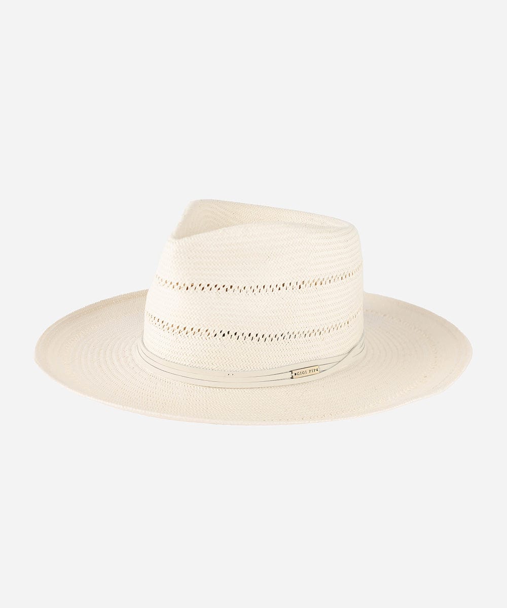 Arlo Rancher Fedora Straw Hat for Men - Western Cowboy Hat with Wide Brim - Sun Protection Summer Hat for Outdoor, Rodeo, and Country Music Festivals