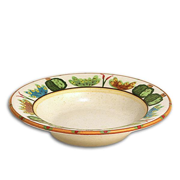 Handmade Tan Southwestern Rimmed Soup Bowl - Sonoran Desert Inspired Ceramic Dish for Soups, Stews & Chili | Perfect for Southwestern Decor & Rustic Dining