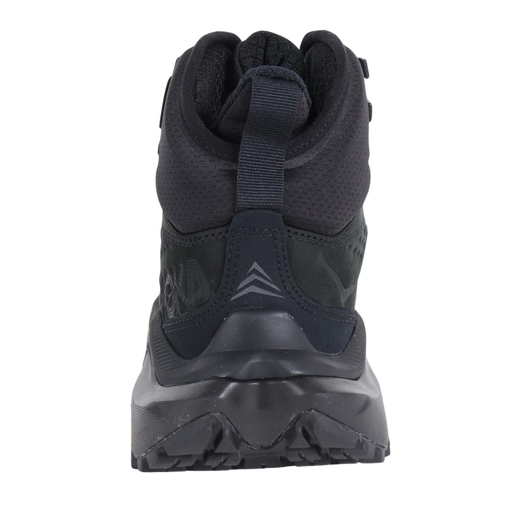 HOKA Women's Kaha 2 GTX Hiking Boots - Waterproof Nubuck Leather, Black - US Size 5.5 | Trail Running & Outdoor Adventures