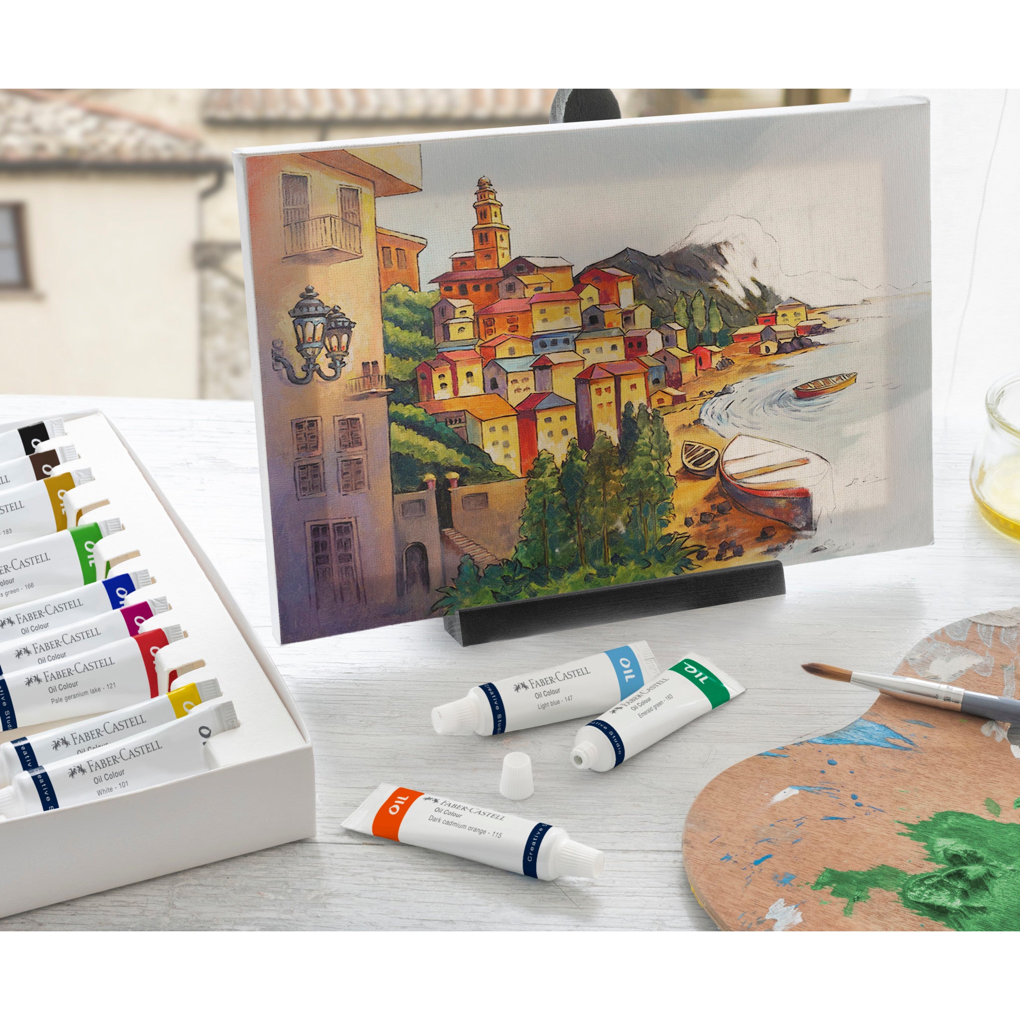 Premium 12-Piece Oil Paint Set for Artists - Vibrant Colors, Smooth Blending - Perfect for Canvas Painting, Portraits & DIY Art Projects