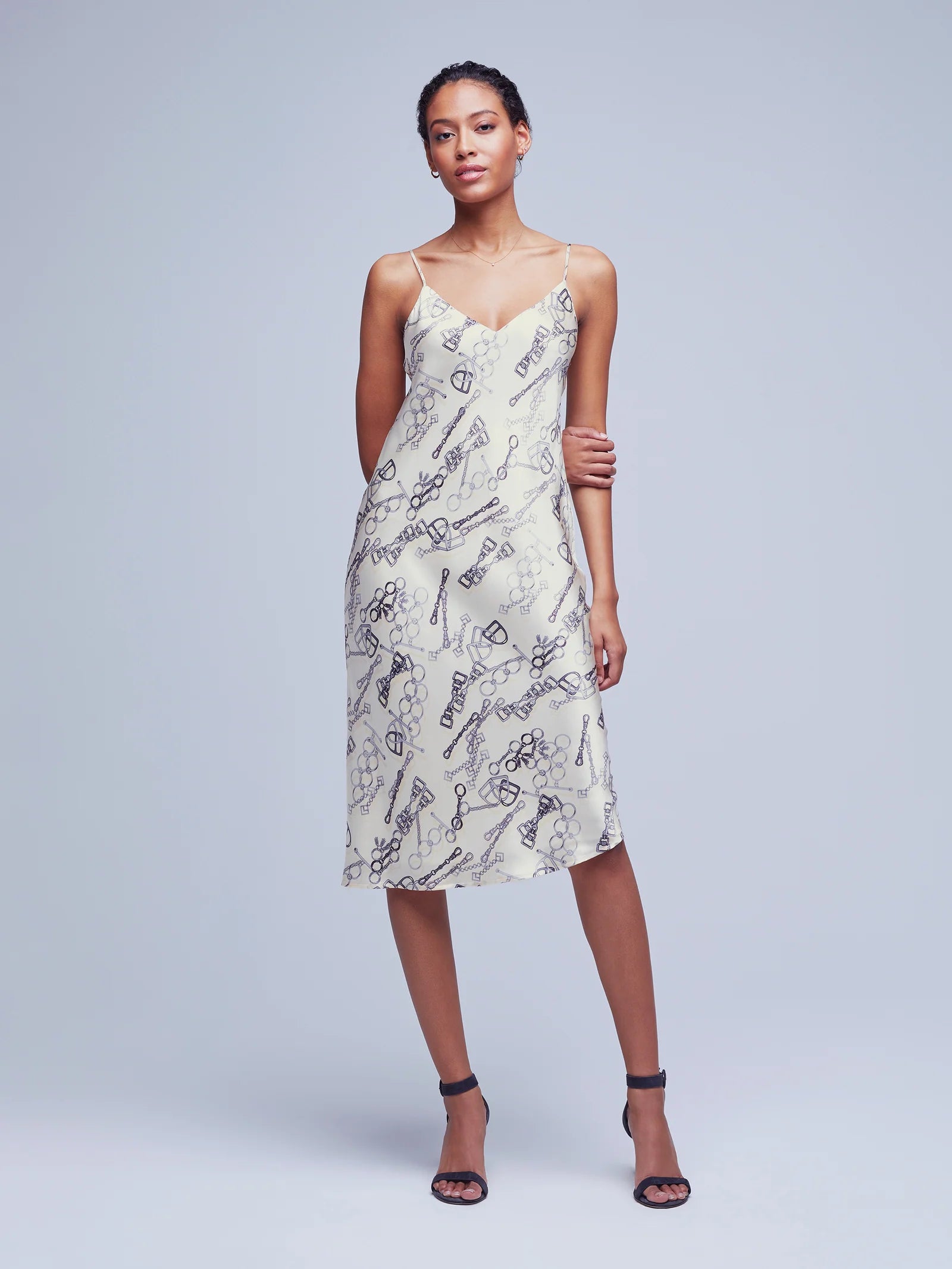 L'Agence Jodie Slip Dress - Elegant Women's Silk Slip Dress for Evening Parties, Date Nights & Special Occasions