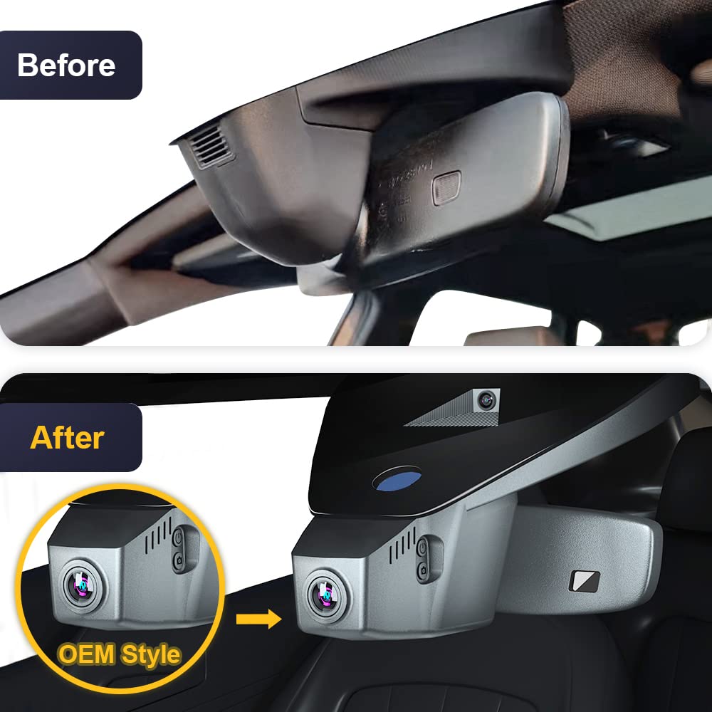 4K UHD Fitcamx Dashcam for VW Passat B8 (2016-2023) - WiFi 2160P HD2-6108 Car Camera with G-Sensor, Loop Recording & WDR | OEM Volkswagen Accessories | Plug & Play with 64GB Card | Perfect for Road Trips, Commuting & Parking Surveillance