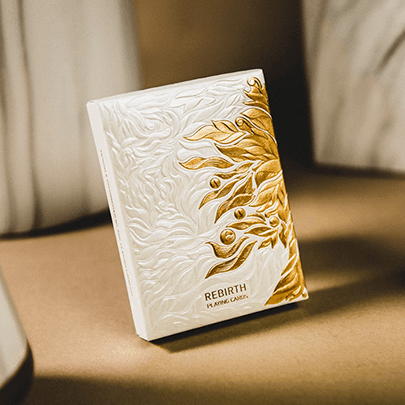 Rebirth Playing Cards - Premium White Deck for Magic Tricks, Poker & Cardistry | Perfect for Professional Magicians, Poker Players & Card Enthusiasts