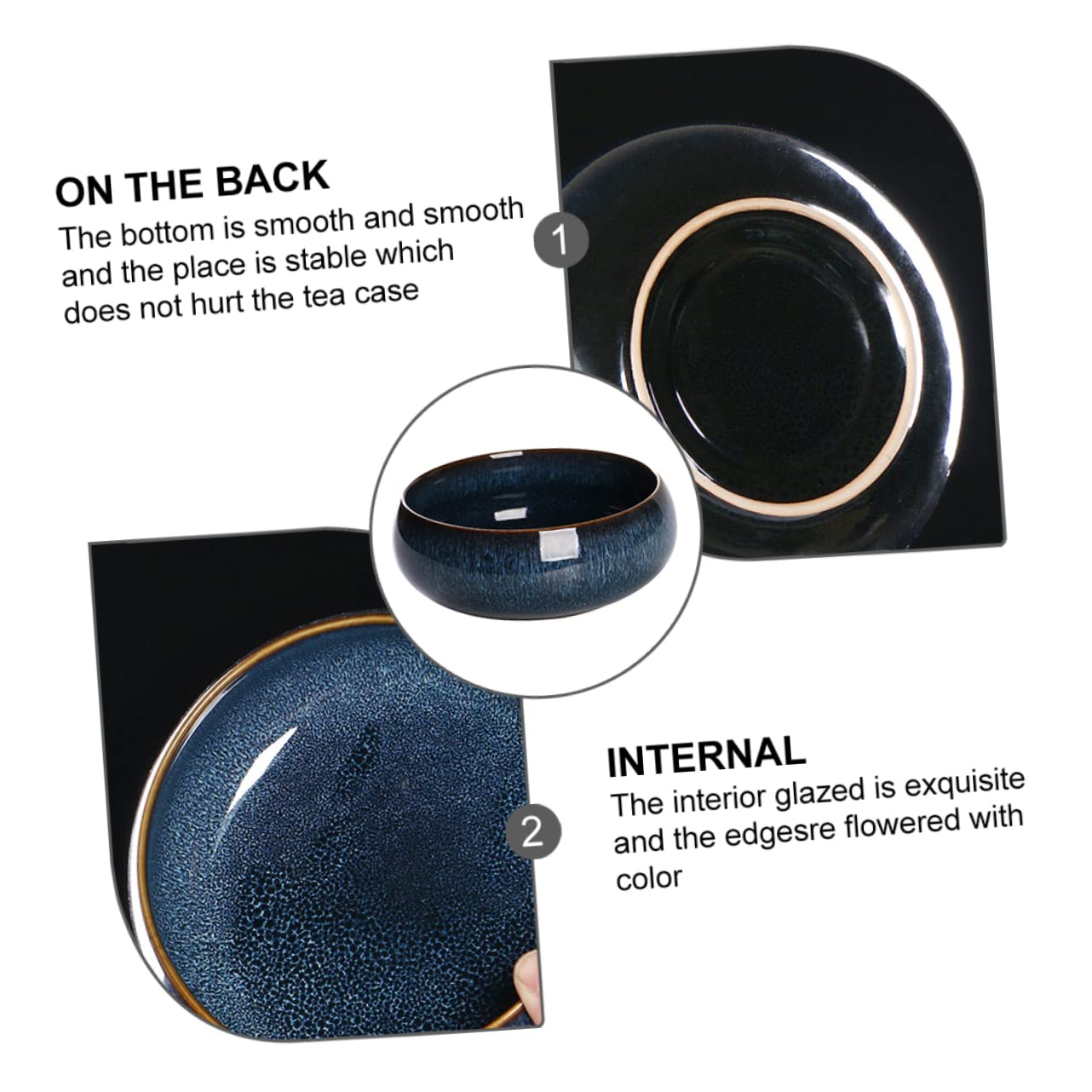 Operitacx Chinese Tea Washing Bowl - Pure Color Ceramic Tea Accessory for Gongfu Tea Ceremony | Perfect for Tea Tasting, Brewing & Traditional Chinese Tea Culture Experience
