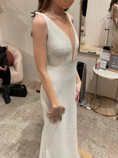 BHLDN Everest Wedding Gown - Elegant A-Line Bridal Dress with Lace Details | Perfect for Beach, Church & Formal Weddings