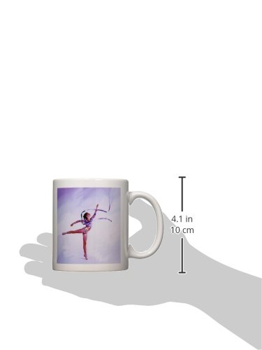 3D Rose Gymnastic Exercise Ceramic Coffee Mug - 11 oz Insulated Cup for Tea, Coffee & Hot Drinks - Perfect for Gymnasts, Coaches & Fitness Enthusiasts