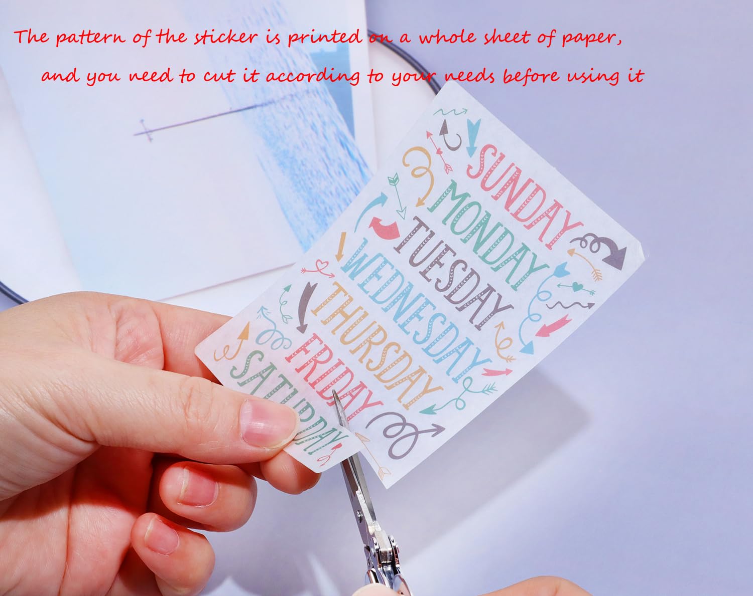ONLYKXY 10-Pack Colorful Weekly Planner Stickers - Monday to Sunday Self-Adhesive Labels for Journals, Planners & Scrapbooking - Perfect for Organization, School & Office Use