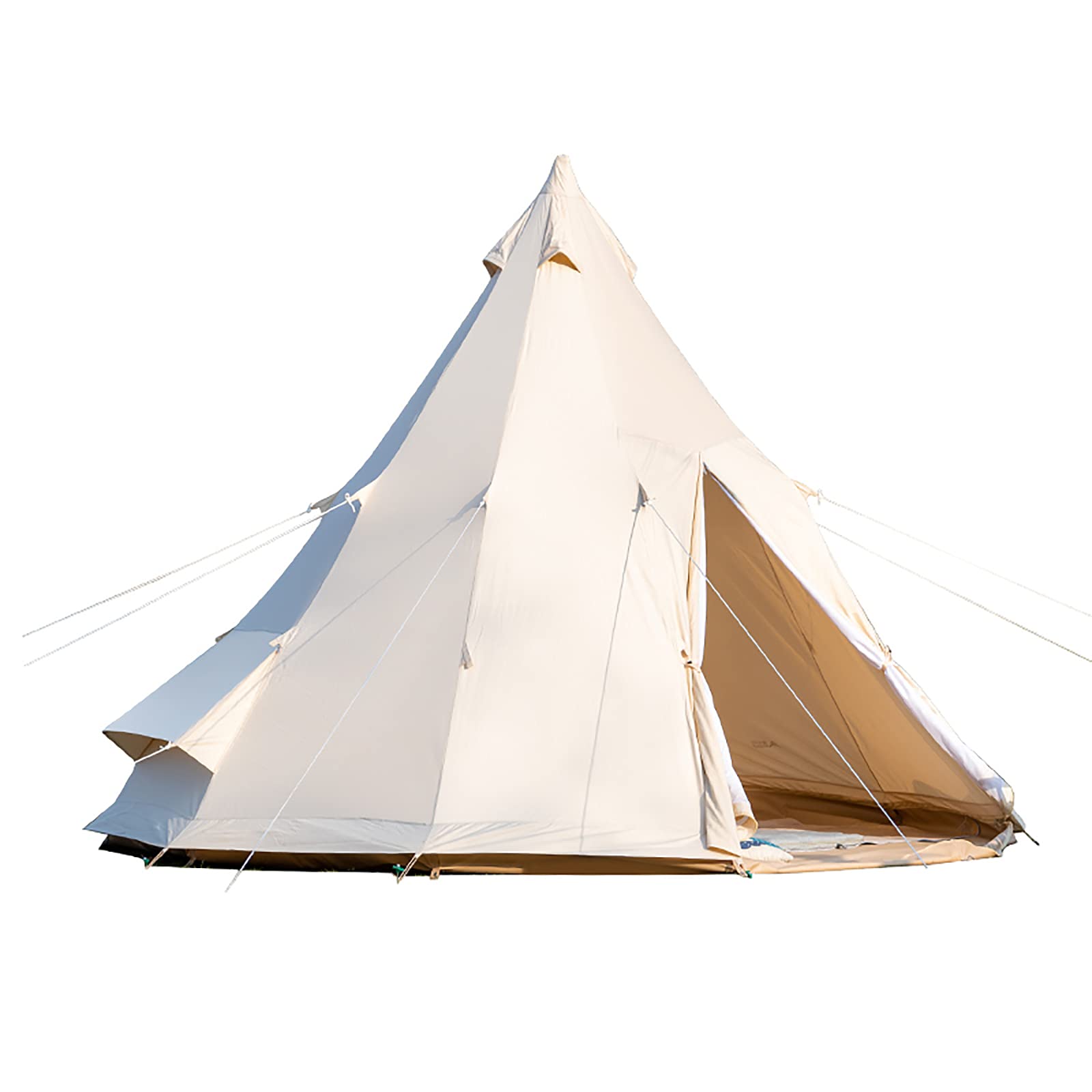 4-Season Cotton Pyramid Camping Tent for Outdoor Adventures - Thickened Waterproof Tent for Hiking, Backpacking & Christmas Celebrations | Perfect for Camping Trips, Festivals & Family Gatherings