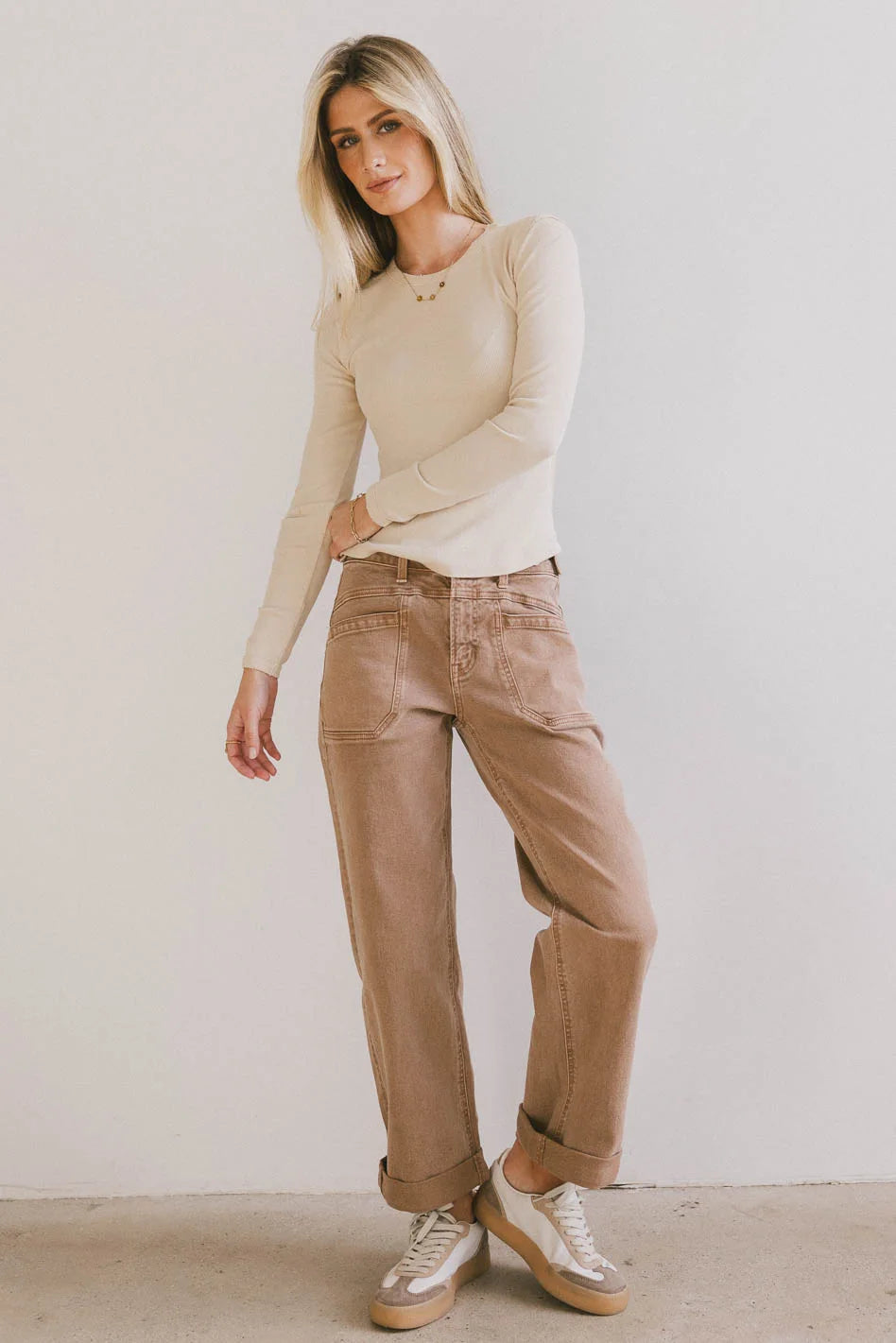 Amber Wide Leg Jeans for Women - High Waist Stretch Denim Pants, Comfortable & Trendy (Final Sale) - Perfect for Casual Outfits, Office Wear & Weekend Style