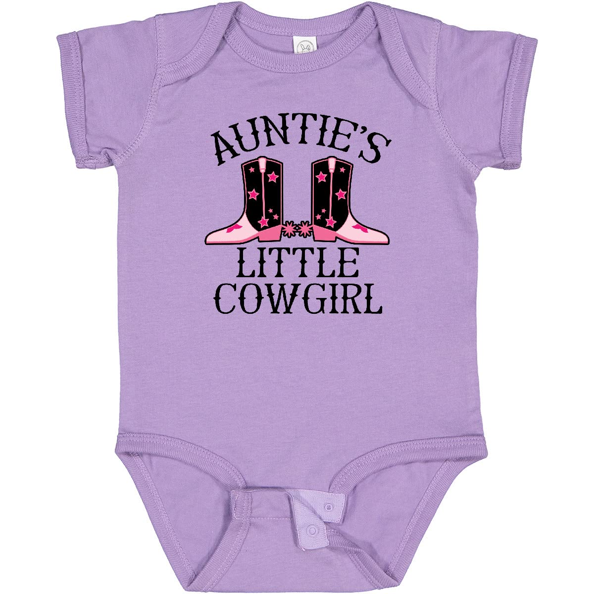Inktastic Auntie Little Cowgirl Baby Clothes - Cute Infant Bodysuit for Girls & Boys - Perfect for Western Theme Parties, Rodeo Events & Cowgirl Photoshoots