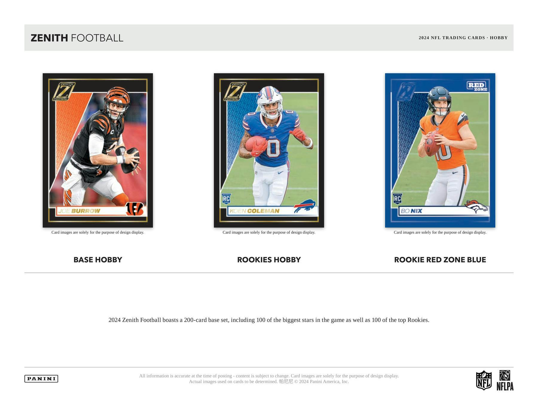 2024 Panini Zenith Football Hobby Box - 24 Packs with Autographs & Memorabilia Cards - Collectible Trading Cards for NFL Fans - Perfect for Collectors, Investors & Fantasy Football Enthusiasts
