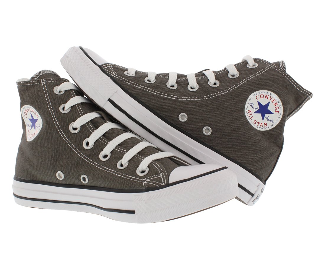 Converse Women's Chuck Taylor All Star High Top Sneakers - Charcoal Grey - Size 5.5 - Classic Canvas Casual Shoes for Women - Perfect for Streetwear, Skateboarding & Everyday Fashion
