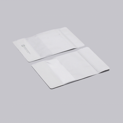 Heat Sealable White Plastic Medium Window Bags - 8x5x1.75 Inches (100 Count) for Food Packaging, Retail Display & Storage | Durable Resealable Bags for Bakery, Crafts & Small Items