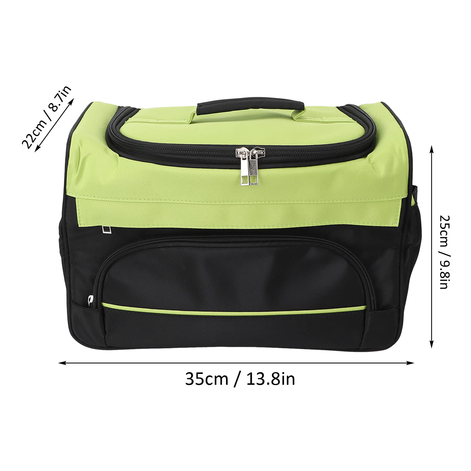 Professional Salon Hair Tools Bag - Multifunctional Hairdressing Organizer with Scissors & Comb Holder, Green Travel Cosmetic Case with Adjustable Shoulder Strap | Perfect for Hair Stylists, Barbers & Mobile Beauty Professionals on the Go