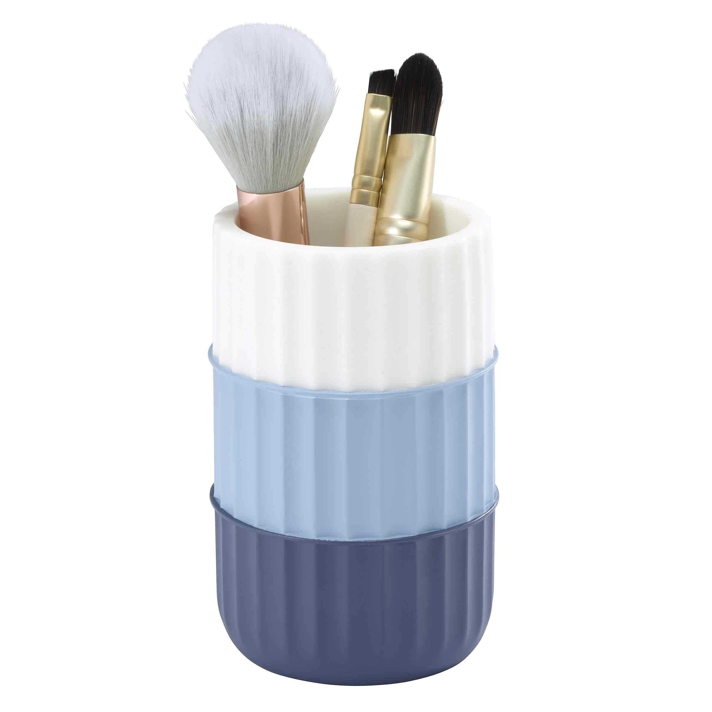 IZOD Clubhouse Collection Blue Tumbler - Stylish Bathroom Accessories for Home & Hotel Use