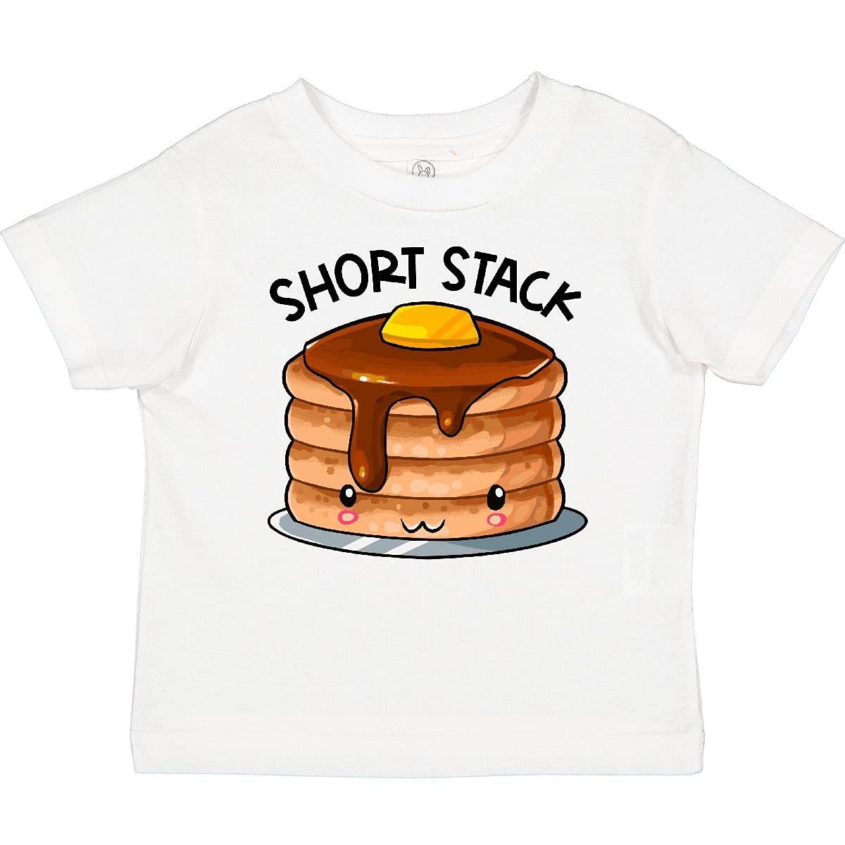 Inktastic Short Stack Cute Pancake Breakfast Baby T-Shirt - Adorable Infant Apparel for Breakfast Lovers & Family Photos