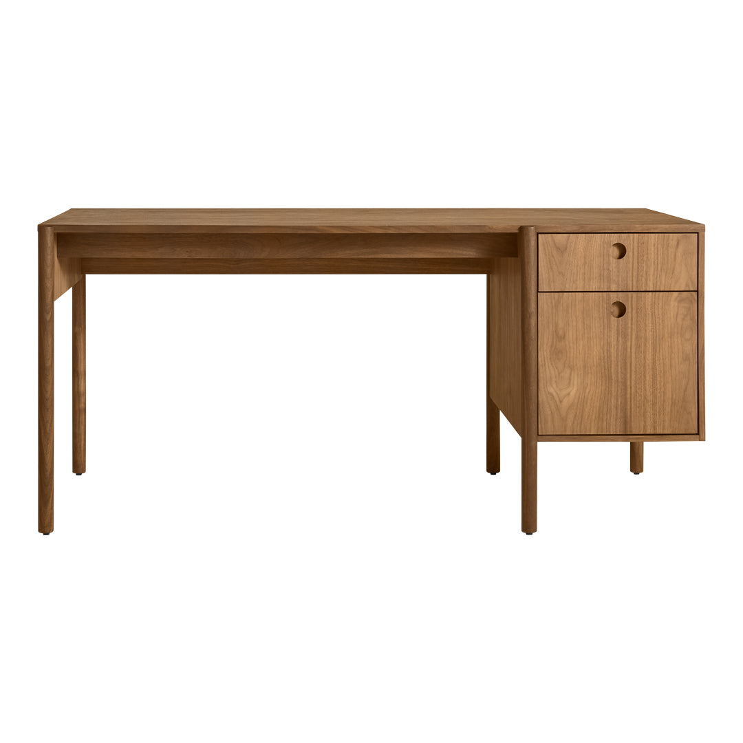 Blu Dot Modern Cursive Writing Desk - Stylish Home Office Furniture for Small Spaces & Workstations | Perfect for Remote Work & Study