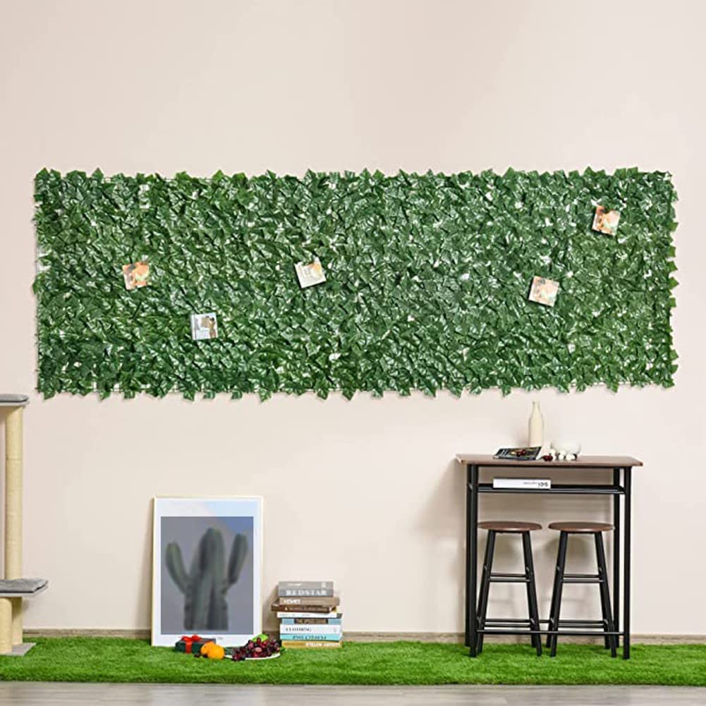 Artificial Hedge Fence Screen - 1.5m Fake Garden Privacy Wall Panels, Expandable Faux Ivy Vine Fence for Outdoor Decor (Size: W623) - Perfect for Patio, Balcony & Yard Privacy Screening