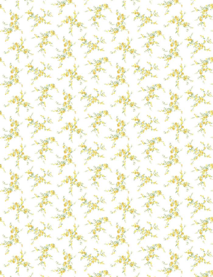 Jolene Daffodil Wallpaper by Wallshoppe - Floral Peel and Stick Wallpaper for Bedroom, Living Room & Nursery Decor