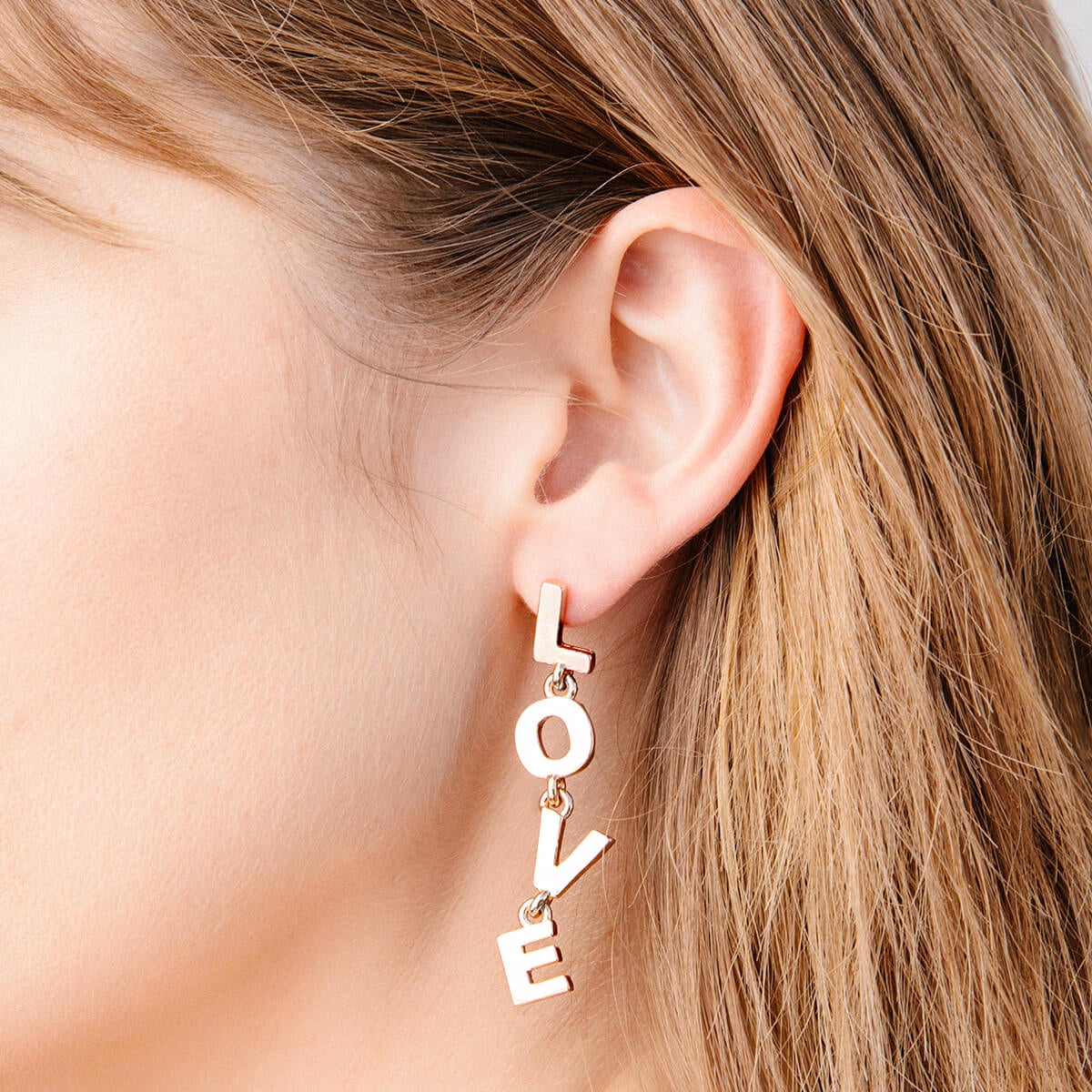 True Love Statement Earrings for Women - Romantic Dangle Earrings for Date Night & Special Occasions