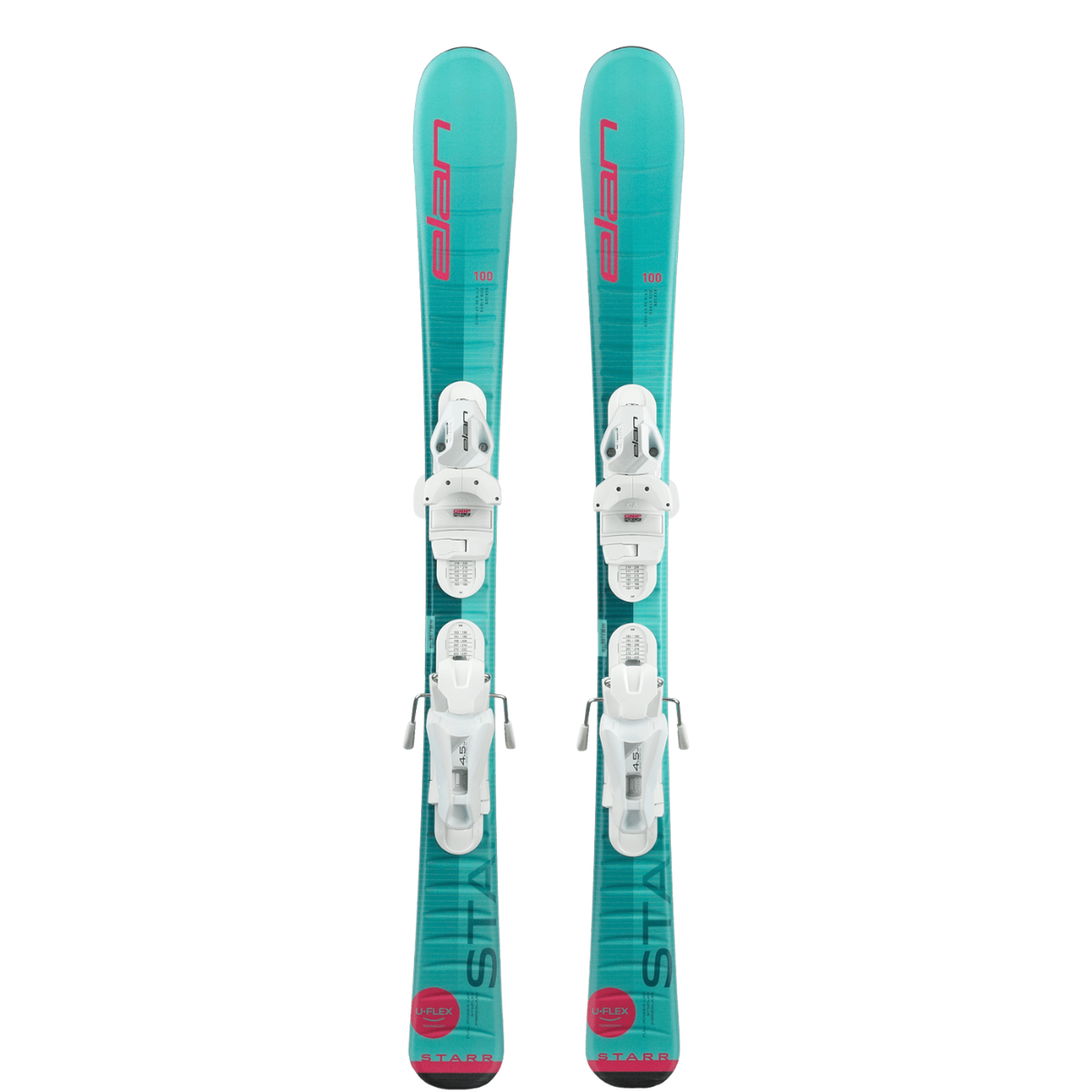 Elan 2024 STARR Junior Ski with EL 7.5 DB828022 Bindings - Perfect for Kids' Skiing Lessons & Family Mountain Vacations