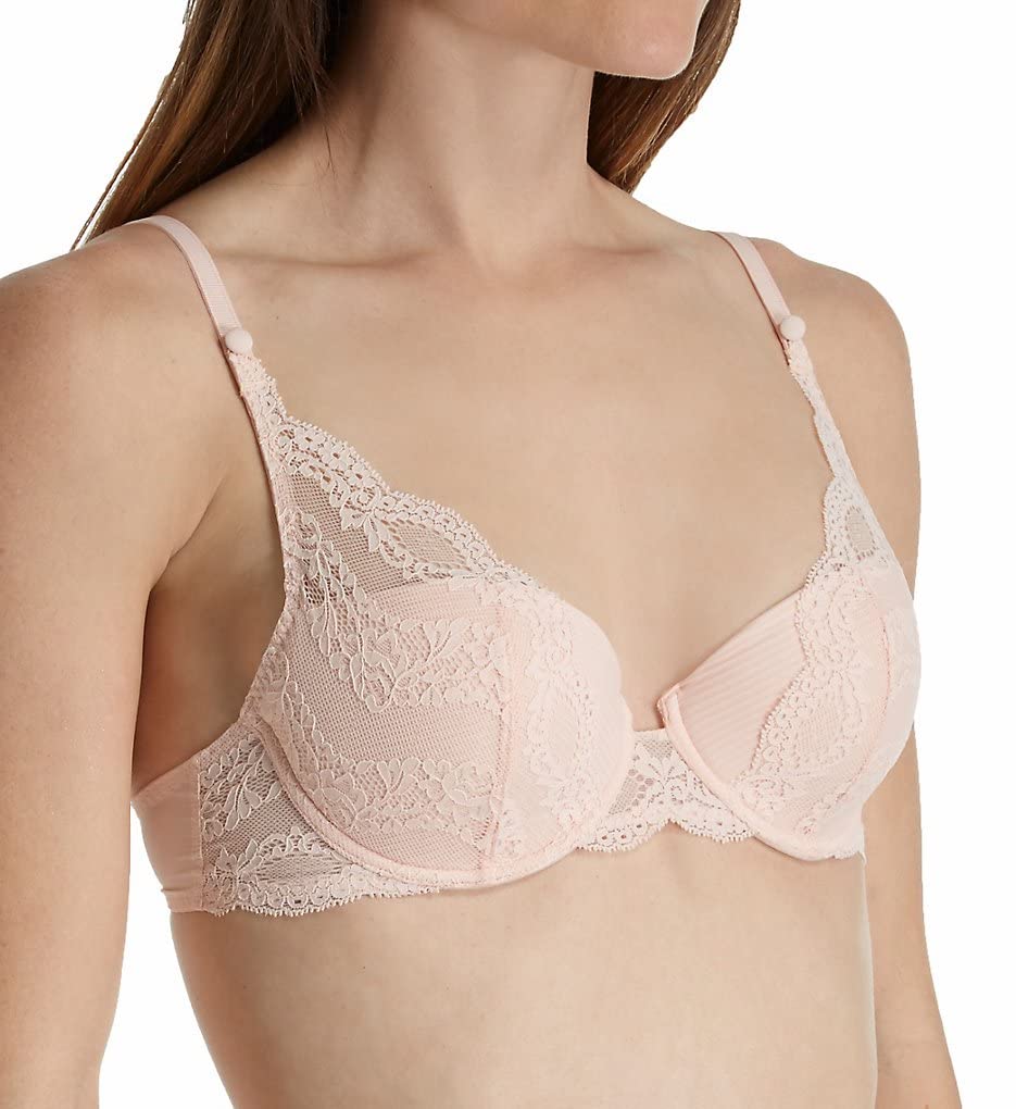 Maison Lejaby Women's Insaisissable Padded Demi Cup Bra - Comfortable Lace Underwire Bra for Everyday Wear & Special Occasions